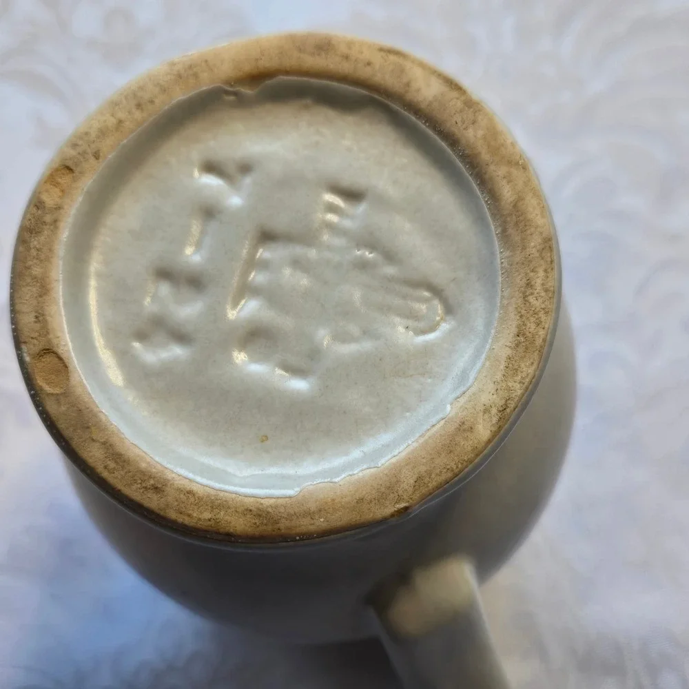 Pfaltzgraff Yorktowne Blue Floral Stoneware Creamer Pitcher Vintage USA Made